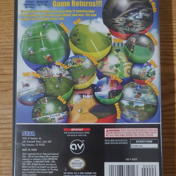 Super Monkey Ball 2 Nintendo Gamecube Game (CIB) AS IS SEE PICS FOR CONDITION - Picture 6 of 6